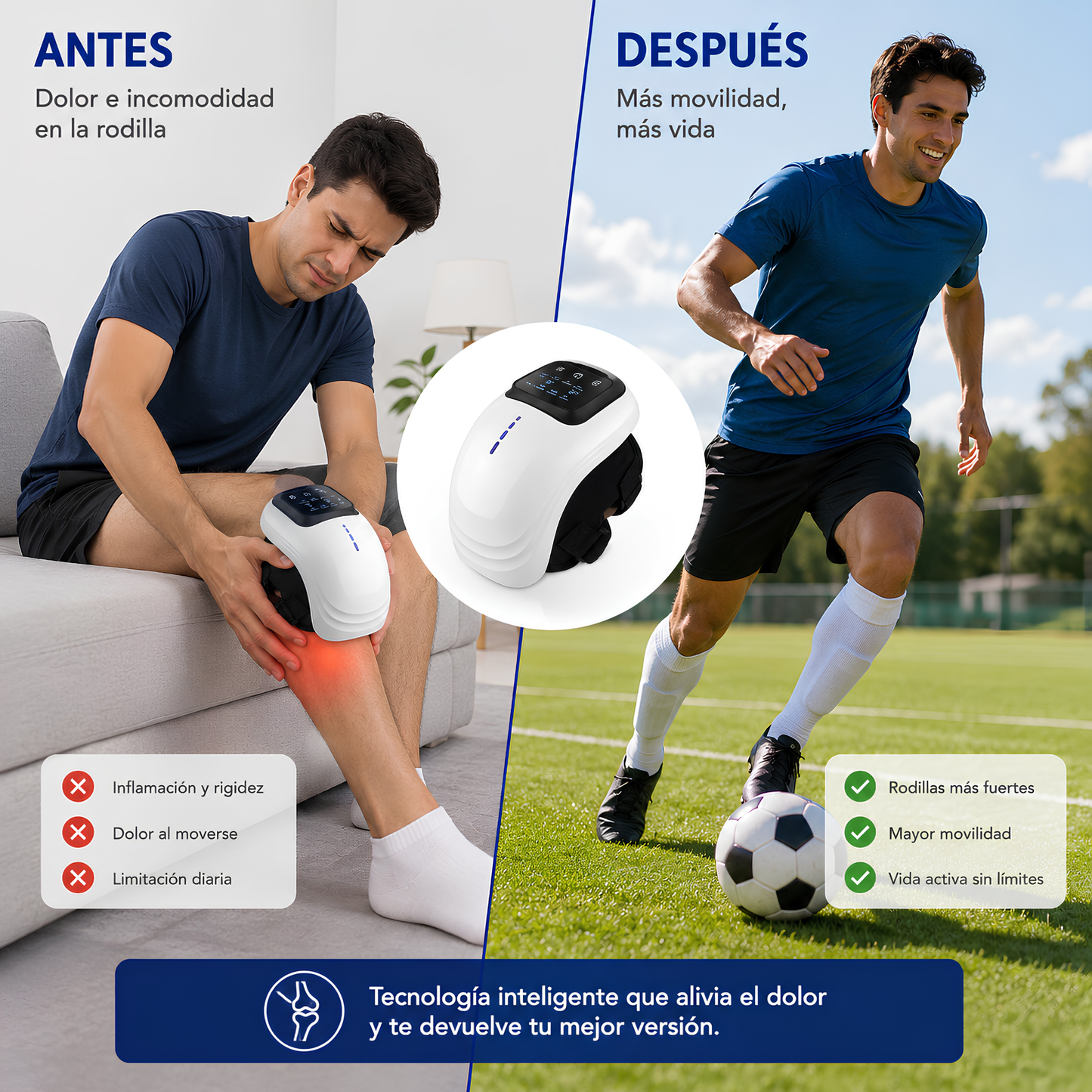 Masajeador de rodilla inteligente