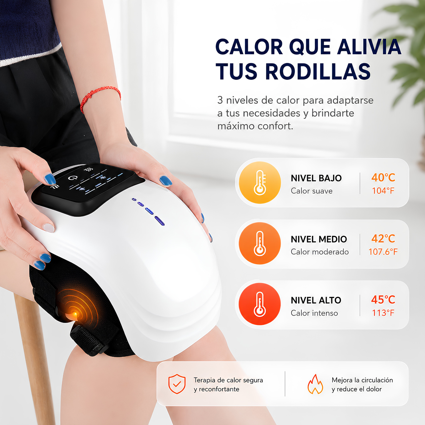 Masajeador de rodilla inteligente